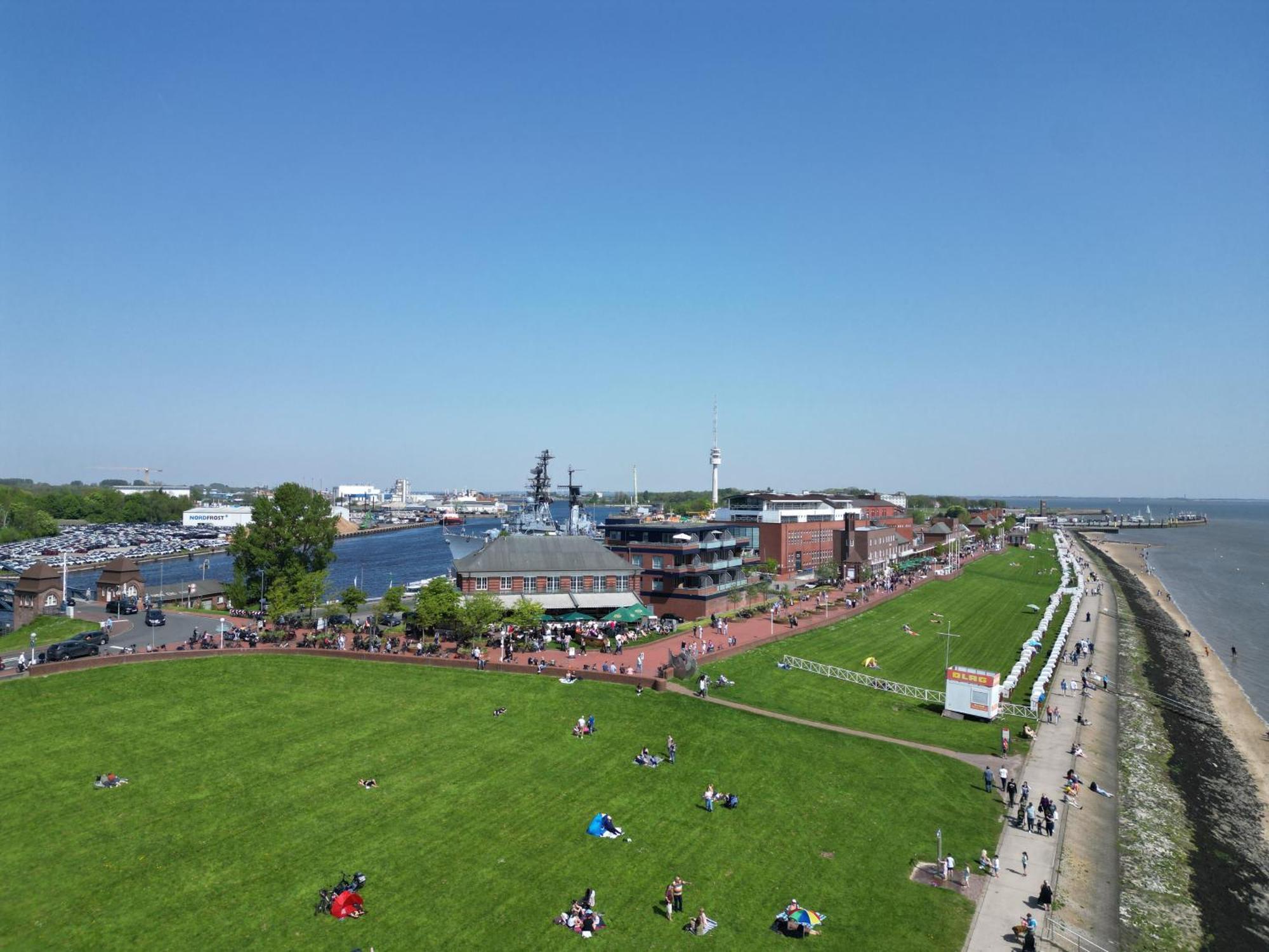 Strand-Apartment, Strandkorb, Meeresrauschen, Parkplatz Wilhelmshaven Zewnętrze zdjęcie
